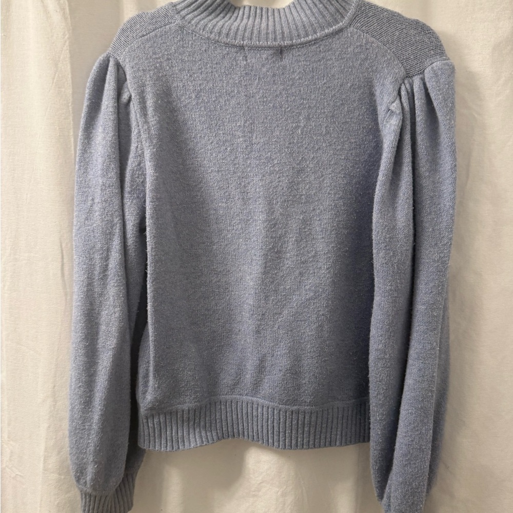 Universal Thread Light Blue Ribbed Half-Zip Sweater - Picture 3 of 3